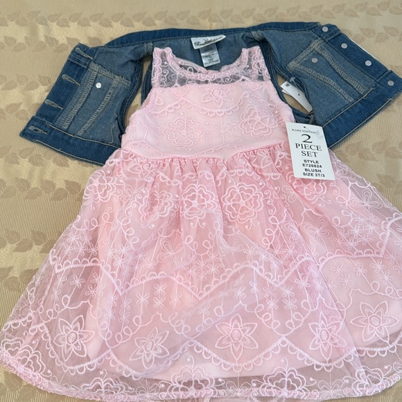 Rare Editions 2 Piece Vest & Dress. Size 3T - Picture 10 of 11